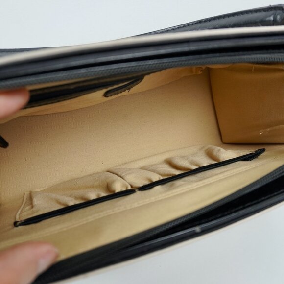 Miche Classic Shell Women Hand Bag "Deniece" Retired Dark Denim Ostrich Leather - Picture 6 of 8